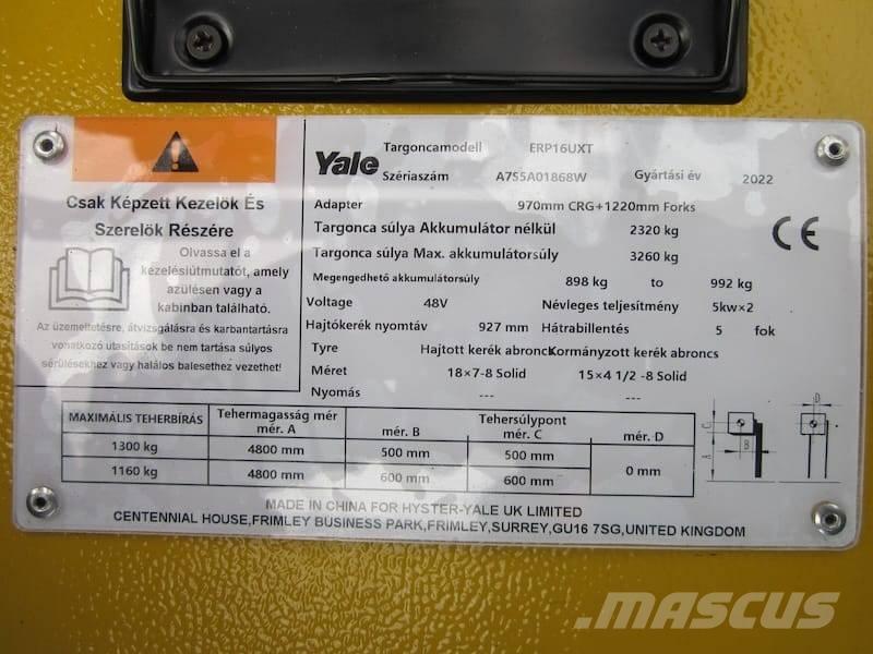 Yale ERP 16 UXT 电动叉车