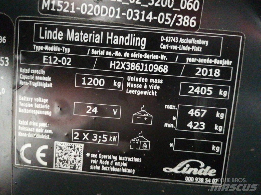 Linde E12-02 电动叉车