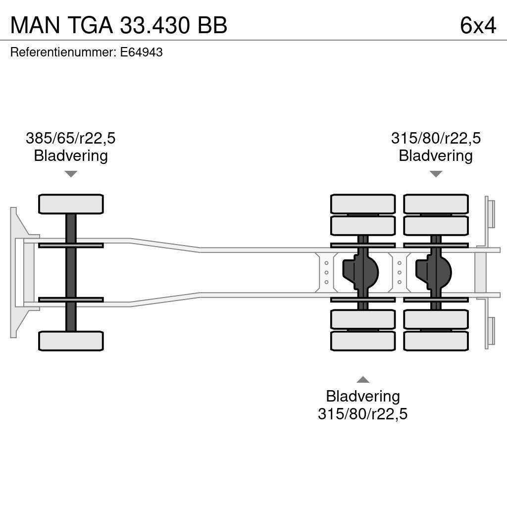 MAN TGA 33.430 BB 工程吊钩车
