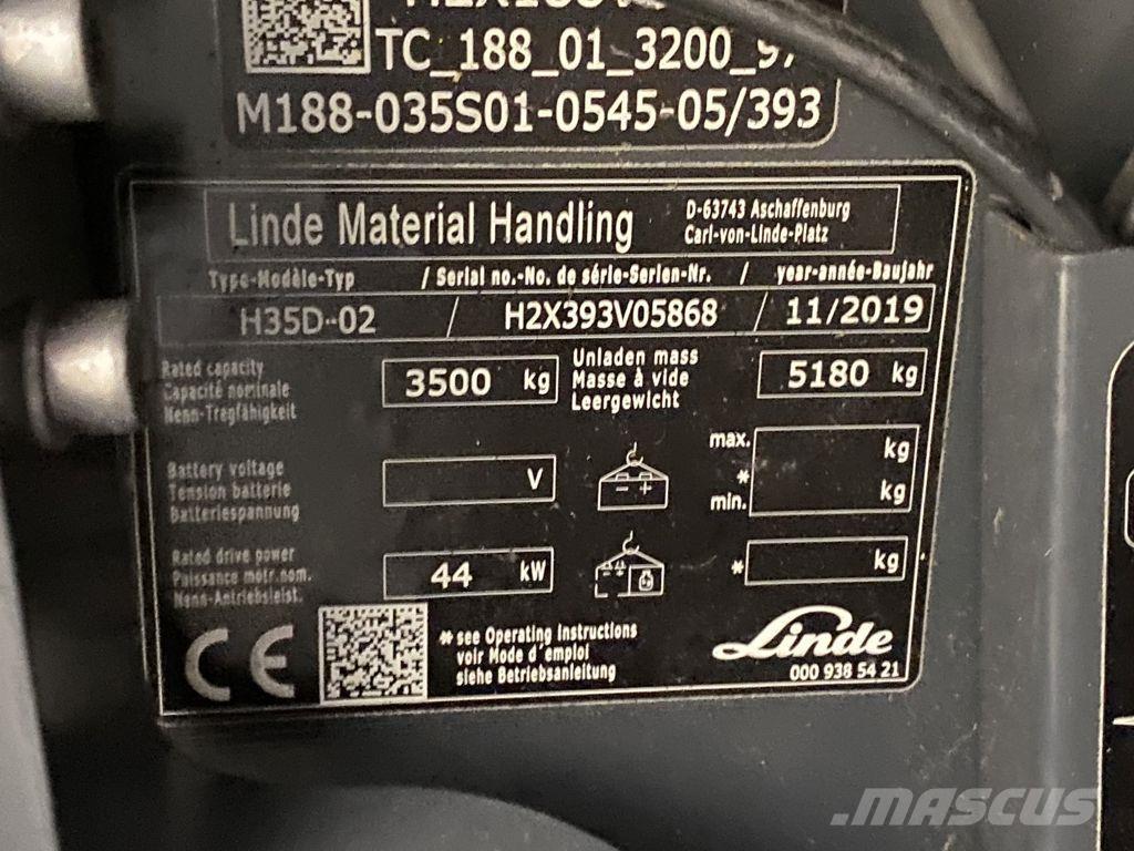 Linde H35D-02 柴油叉车