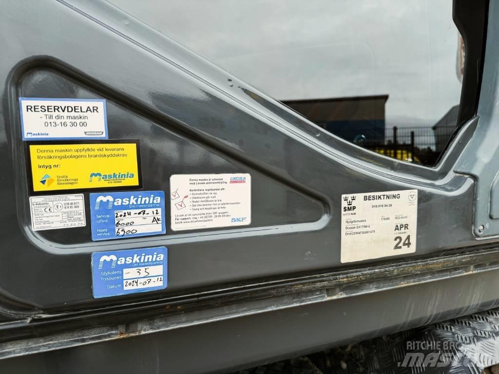 Doosan DX170W-5 轮式挖掘机
