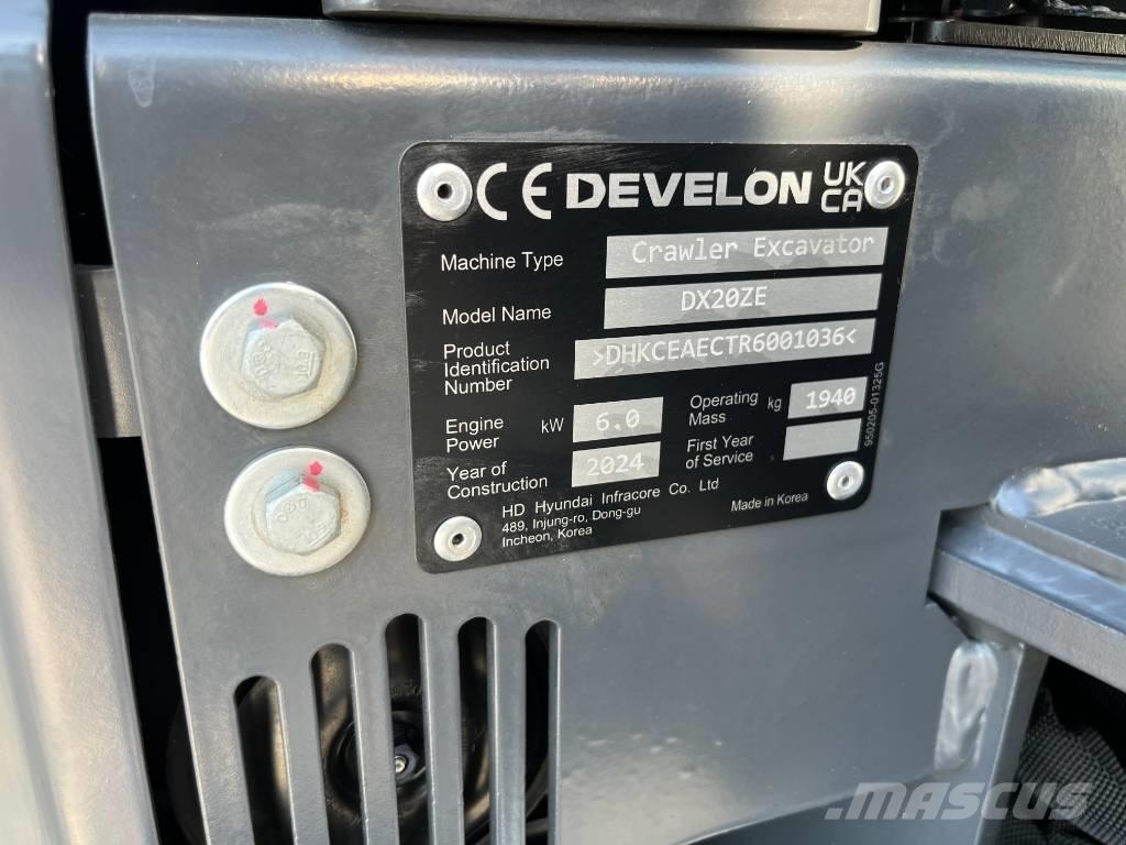 Develon DX 20 ZE 小型挖掘机