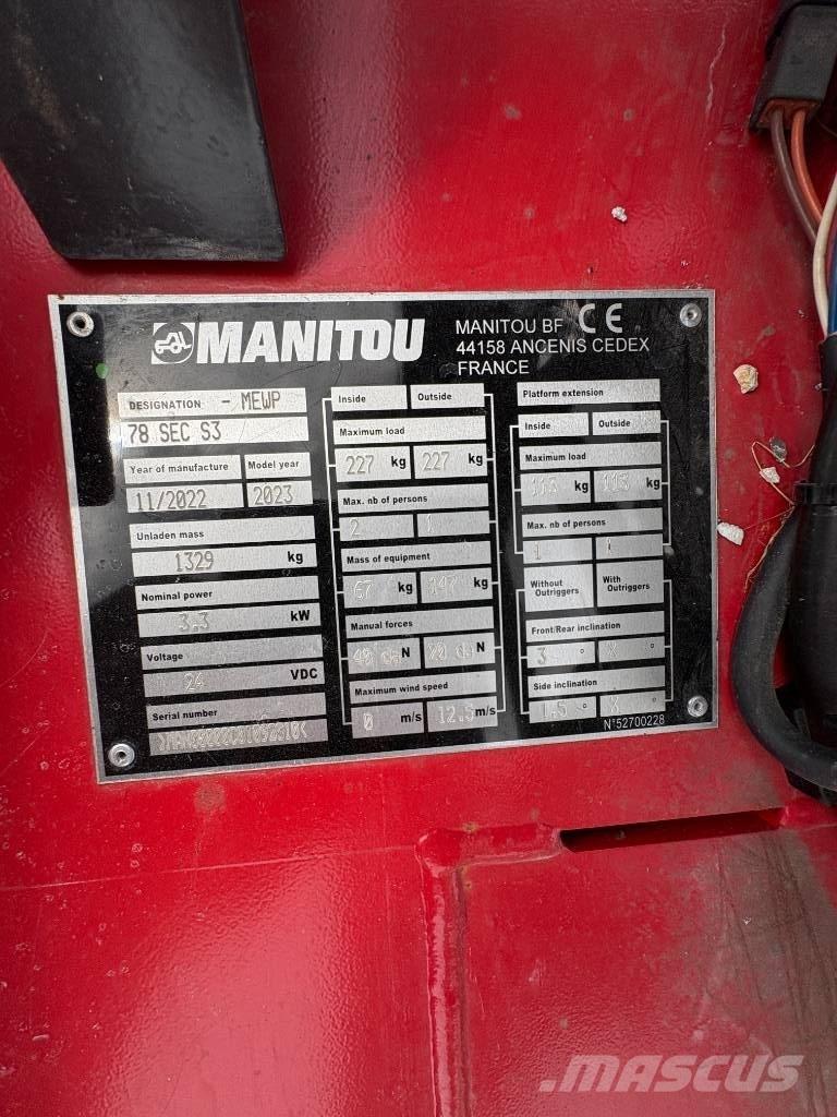 Manitou 78 SEC 剪叉式升降机