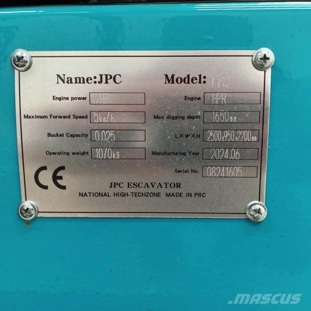 JPC KV 12 小型挖掘机