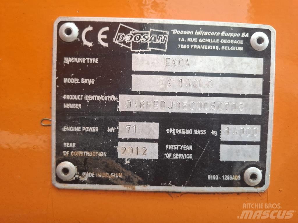 Doosan DX 140 LC 履带挖掘机