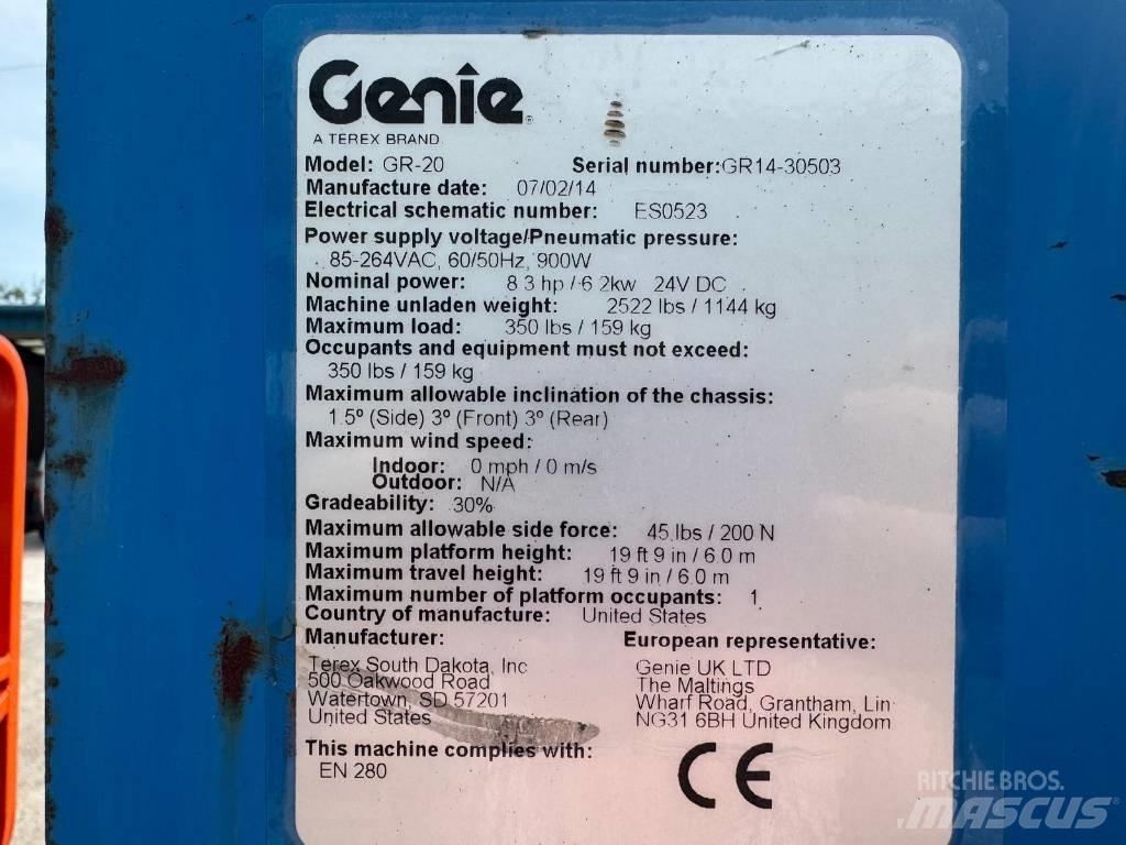 Genie GR 20 客货电梯
