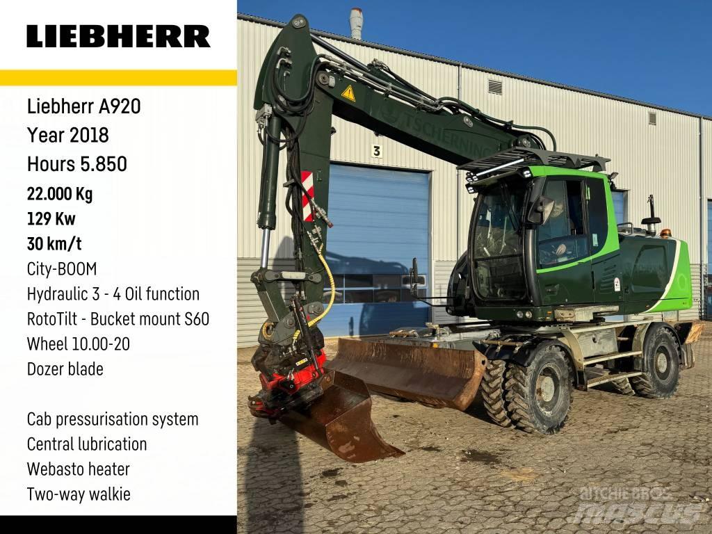 Liebherr A 920 轮式挖掘机