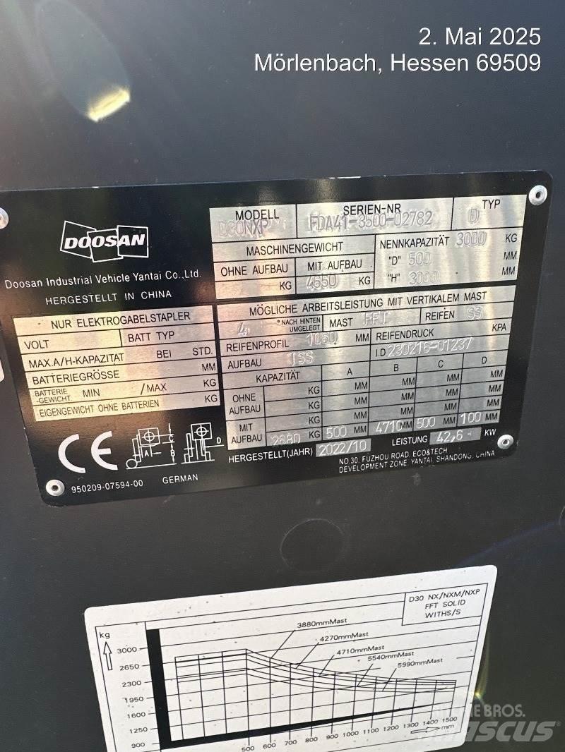Doosan D30NXP 柴油叉车
