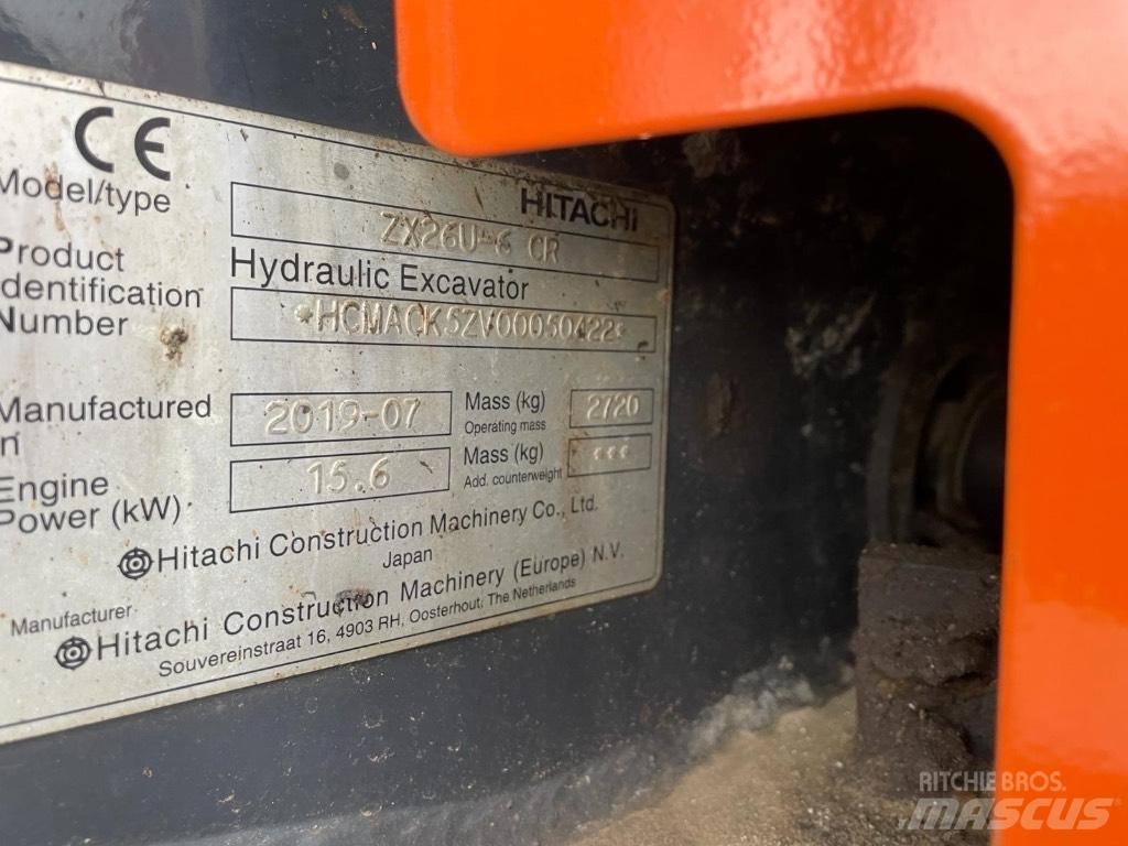 Hitachi ZX 26 U-6 小型挖掘机