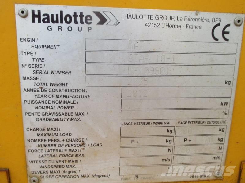 Haulotte Star 10 客货电梯