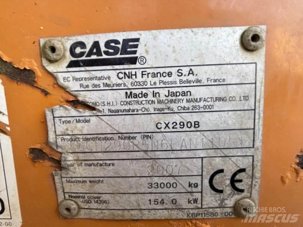 CASE CX290B 履带挖掘机