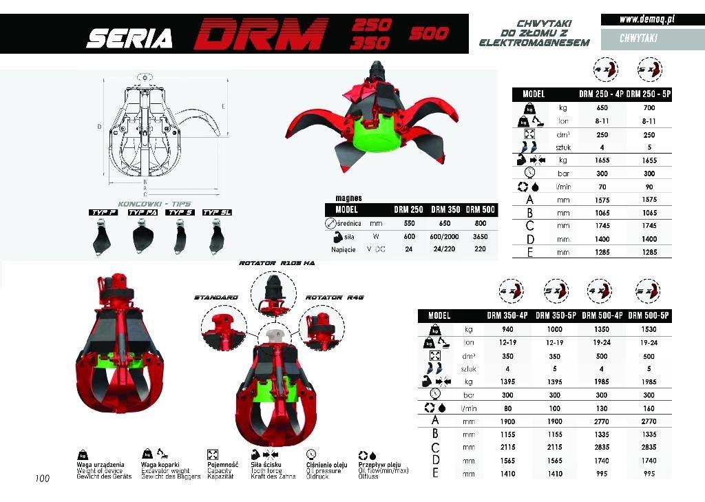  DEMOQ DRM250-5P 抓斗