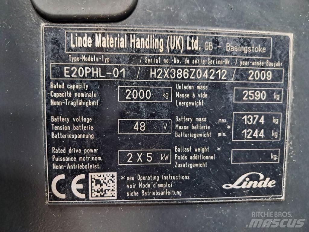 Linde E20PHL-01 电动叉车