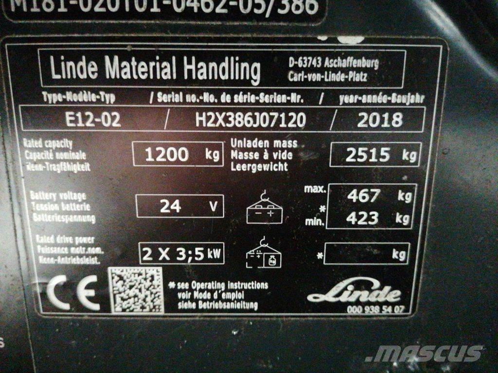 Linde E12-02 电动叉车