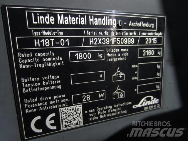 Linde H 18 T-03 天然气叉车