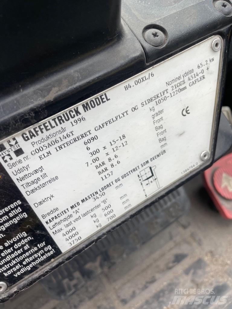 Hyster H 4.00 XL 天然气叉车