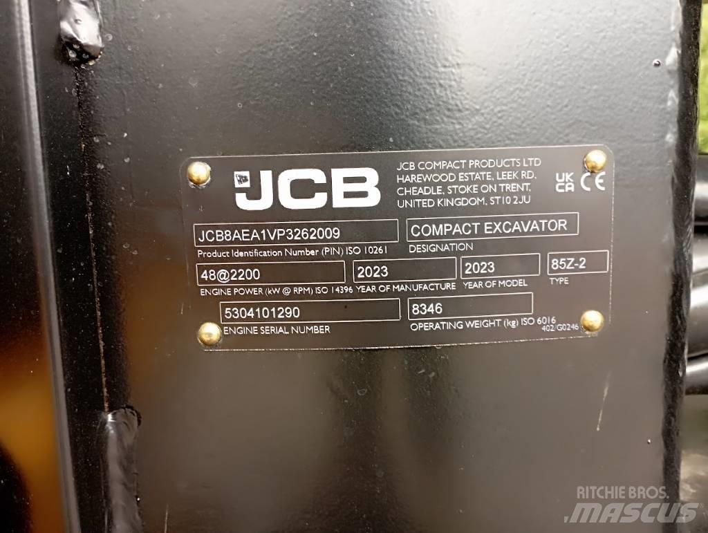 JCB 85Z 中型挖掘机