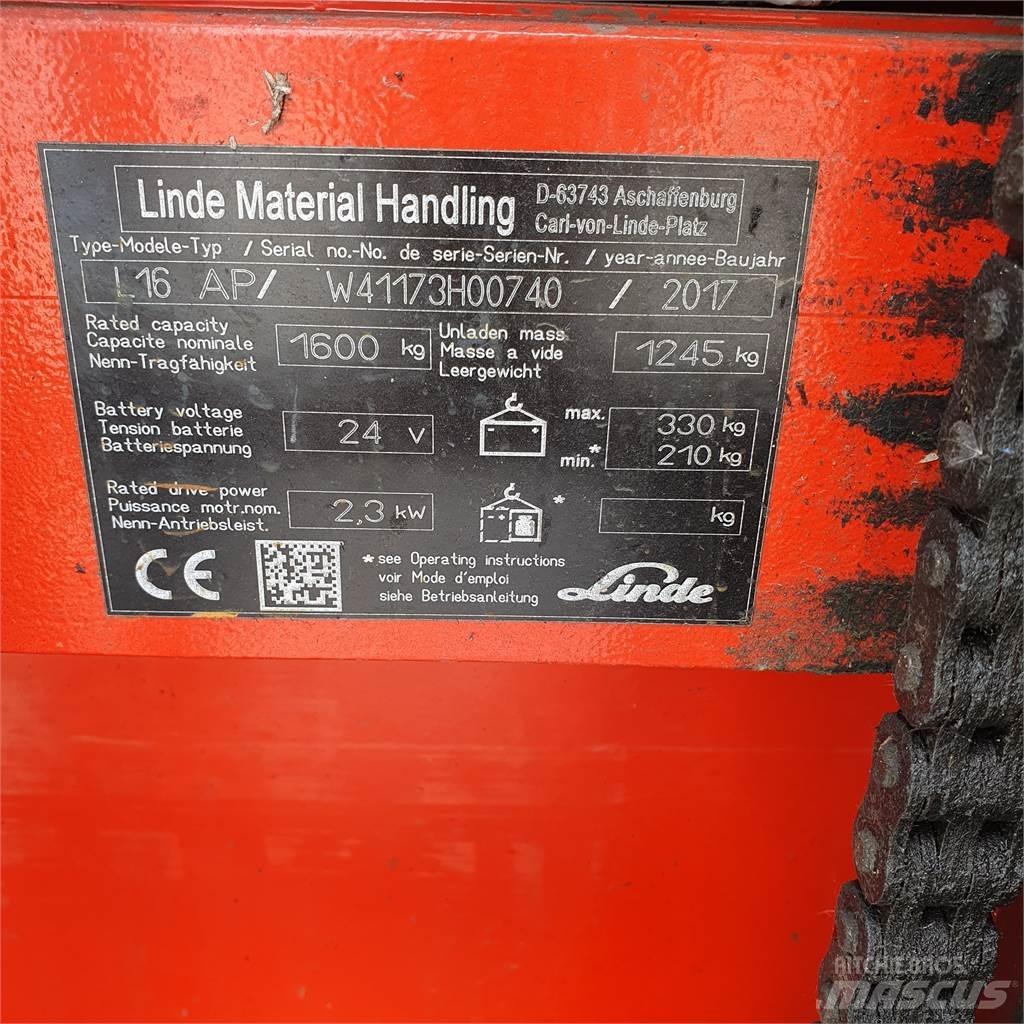 Linde L16AP 手推堆垛车