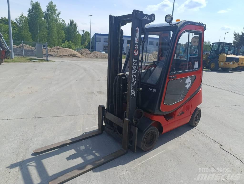 Linde H 18 T-03 天然气叉车