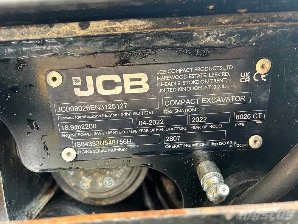 JCB 8026 CTS 小型挖掘机