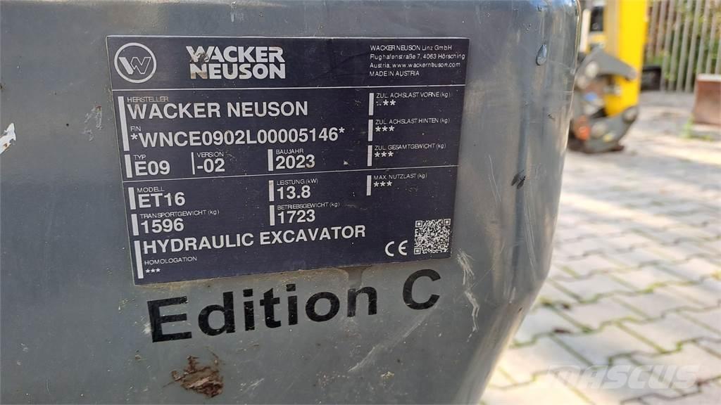 Wacker Neuson ET16 履带挖掘机