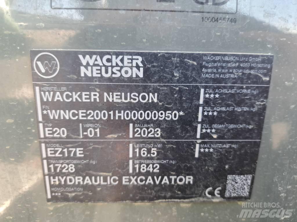 Wacker Neuson EZ17e 履带挖掘机