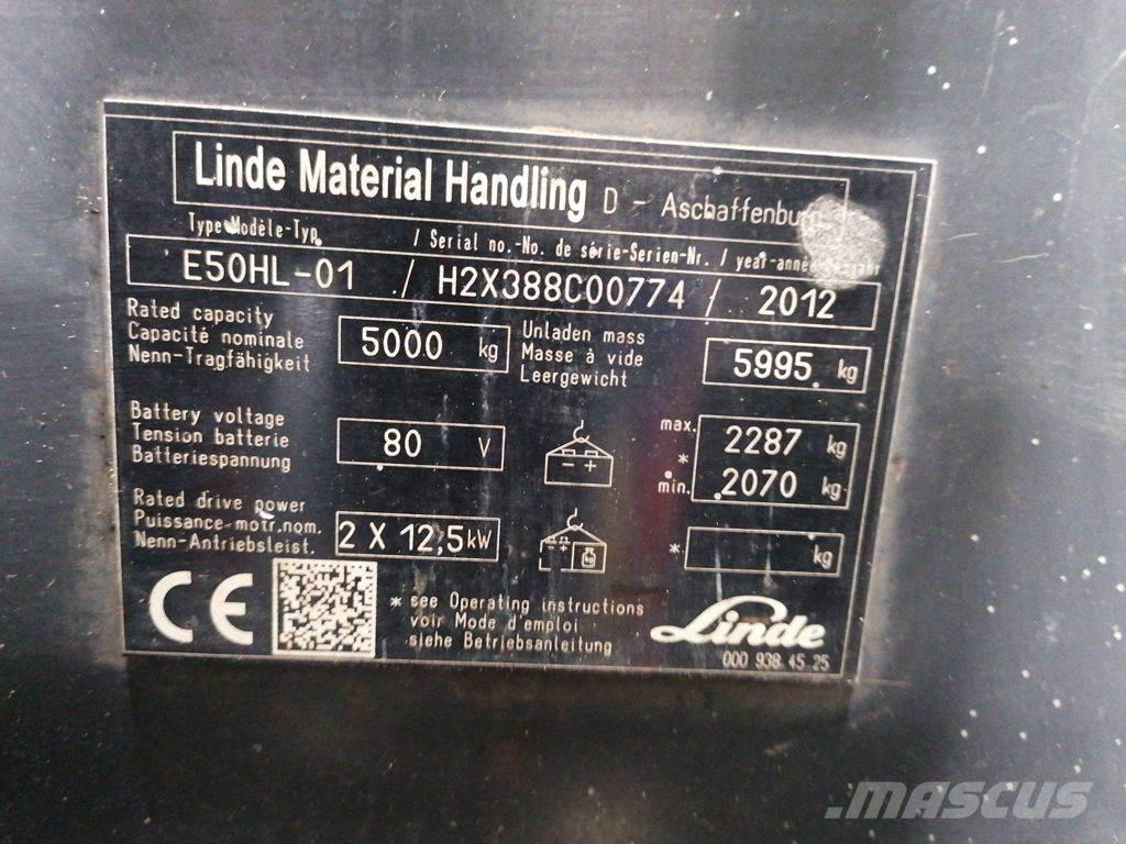 Linde E50HL-01 电动叉车