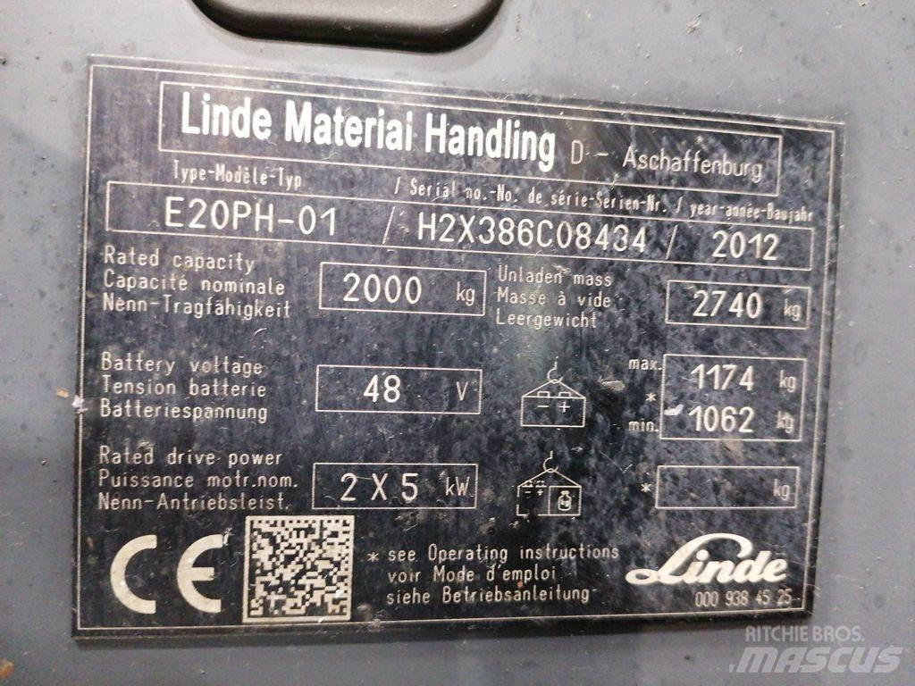 Linde E20PH-01 电动叉车