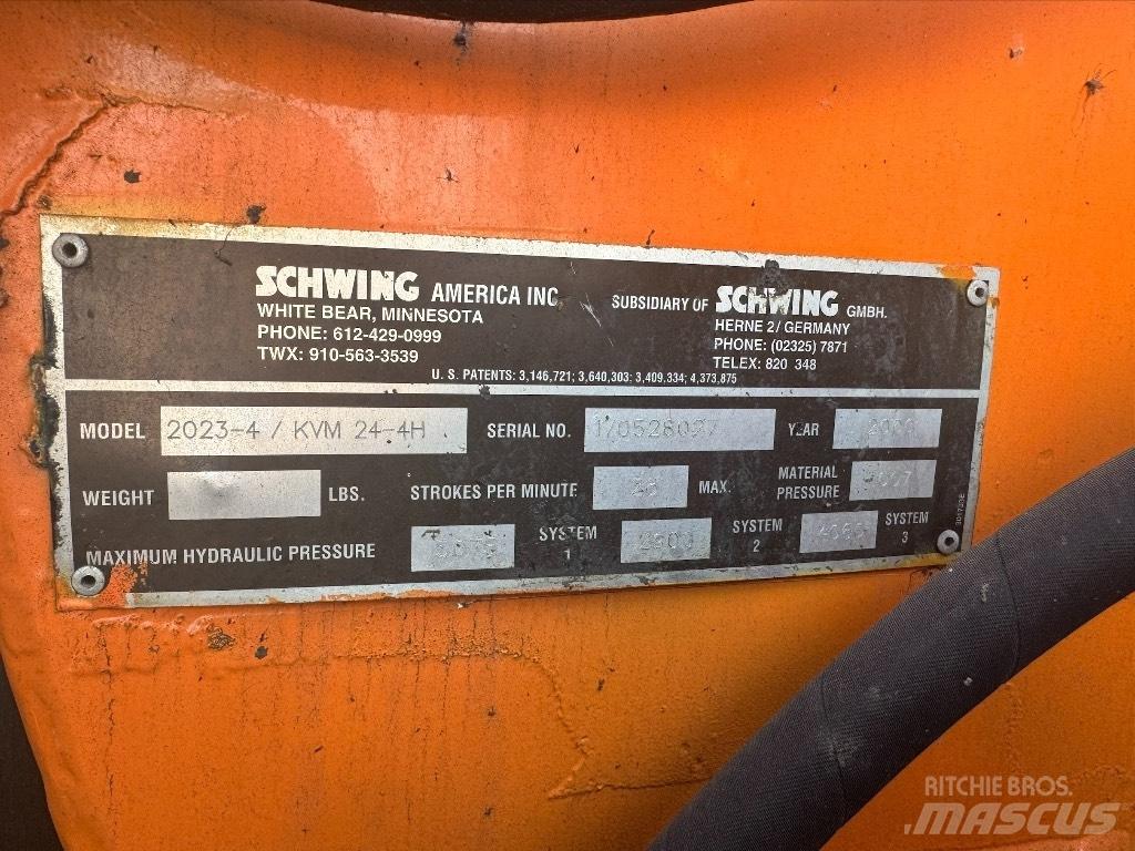 Schwing KVM 24-4H 混凝土输送泵|布料机