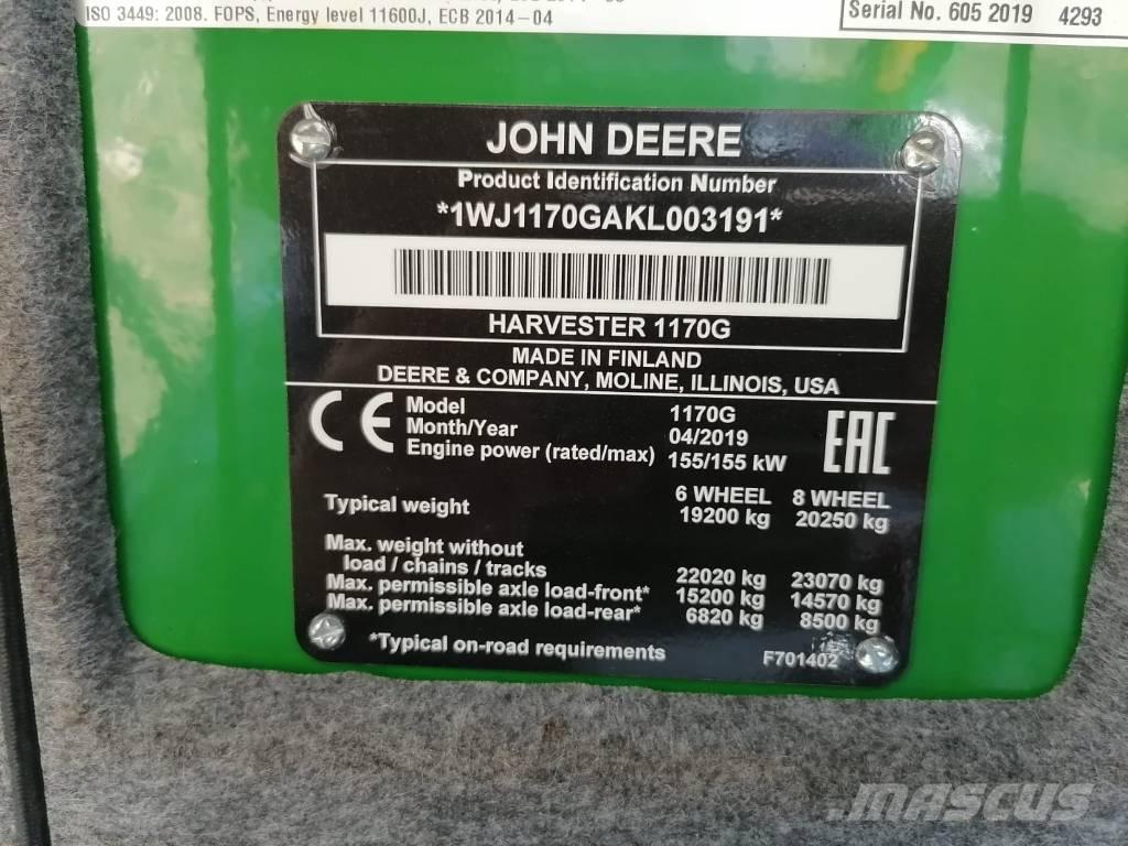 John Deere 1170G 收割机