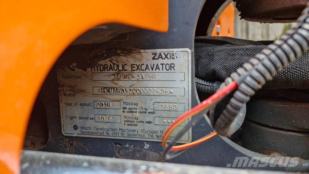 Hitachi ZX 19 U-5 小型挖掘机