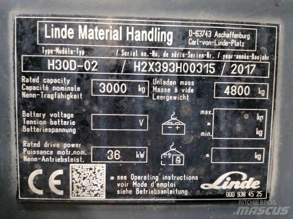 Linde H30D-02 柴油叉车
