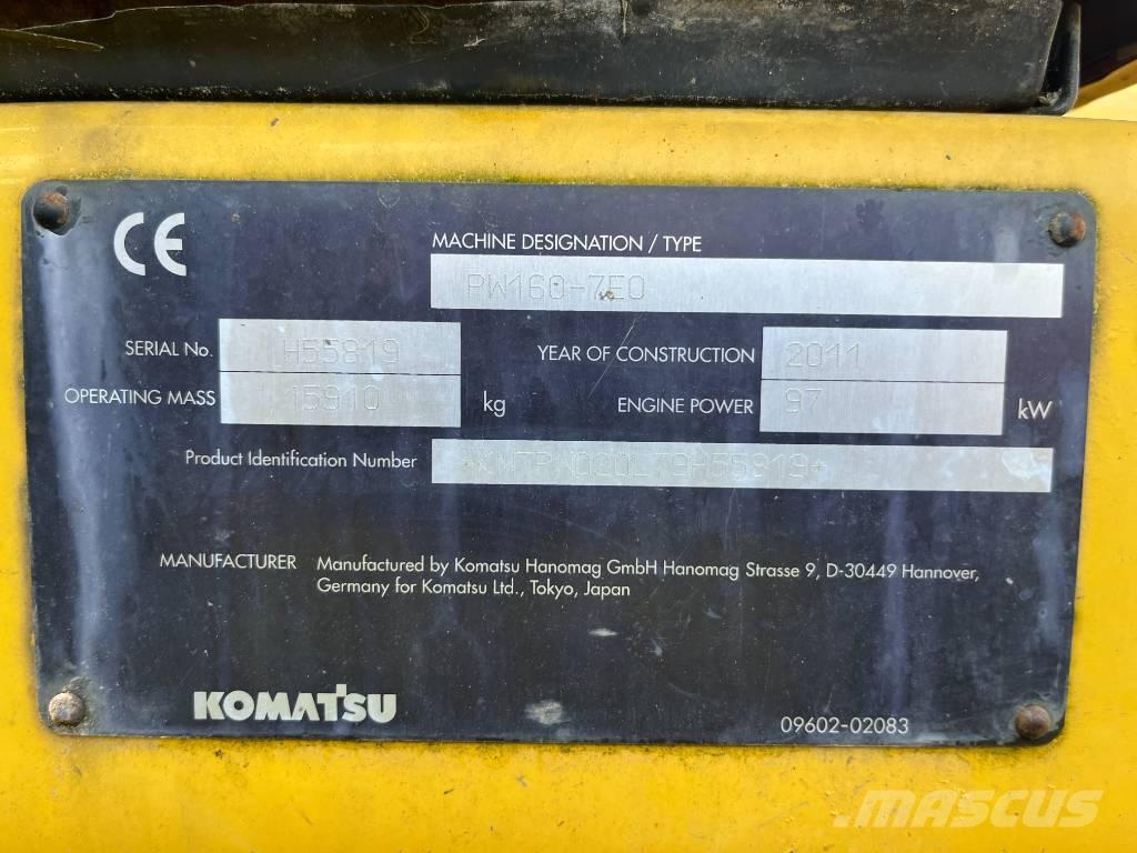 Komatsu PW 160-7 轮式挖掘机