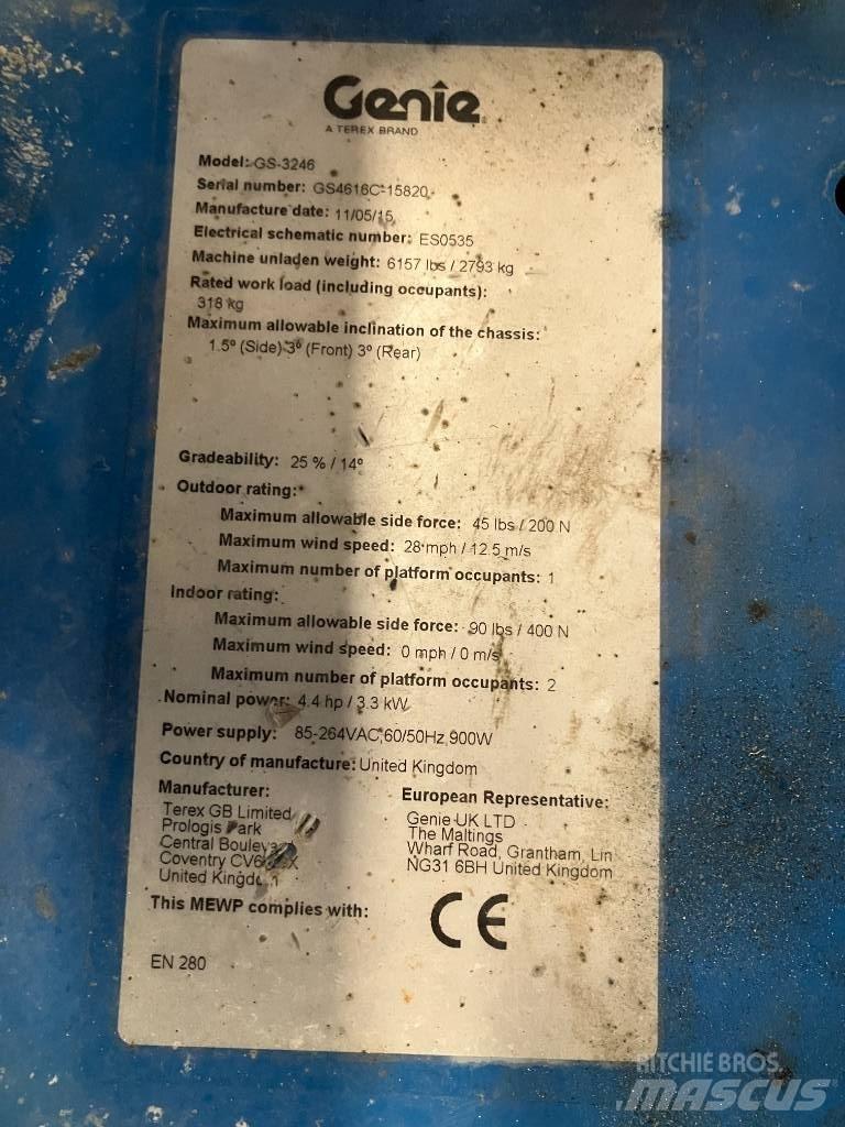 Genie GS 3246 剪叉式升降机