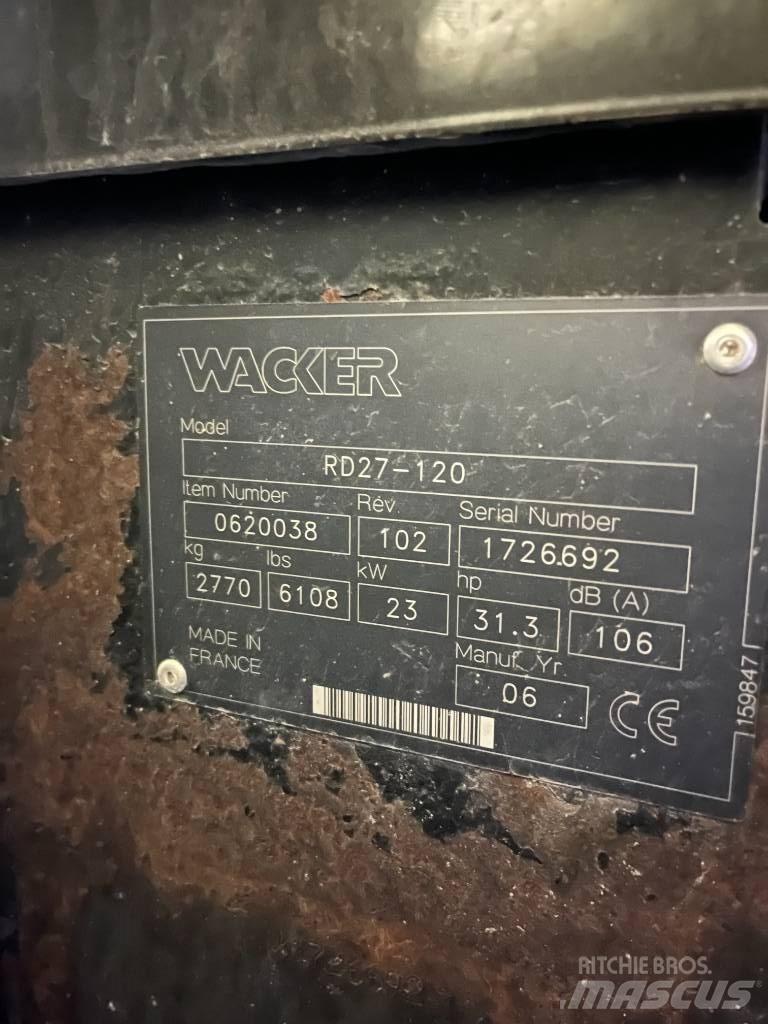 Wacker RD27 土壤压实机