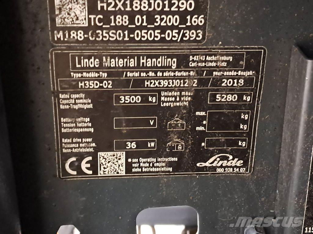 Linde H35D-02 柴油叉车