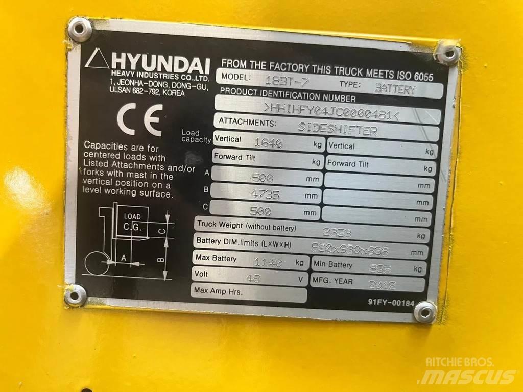 Hyundai 18BT-7 电动叉车