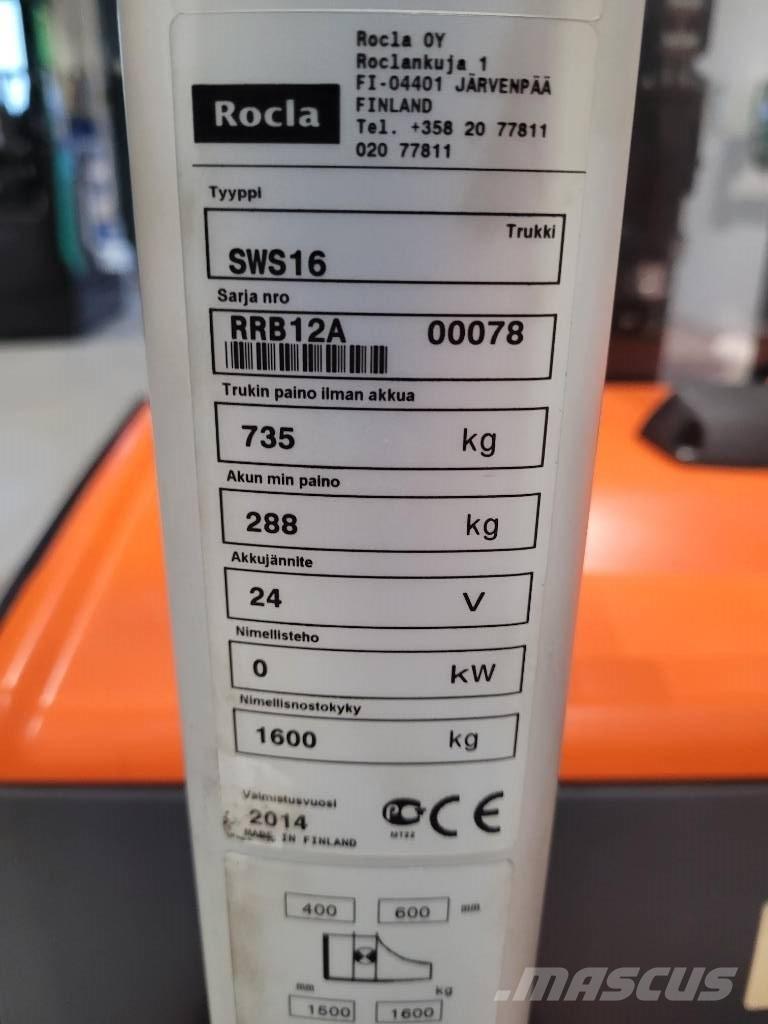 Rocla SWS 16 手推堆垛车