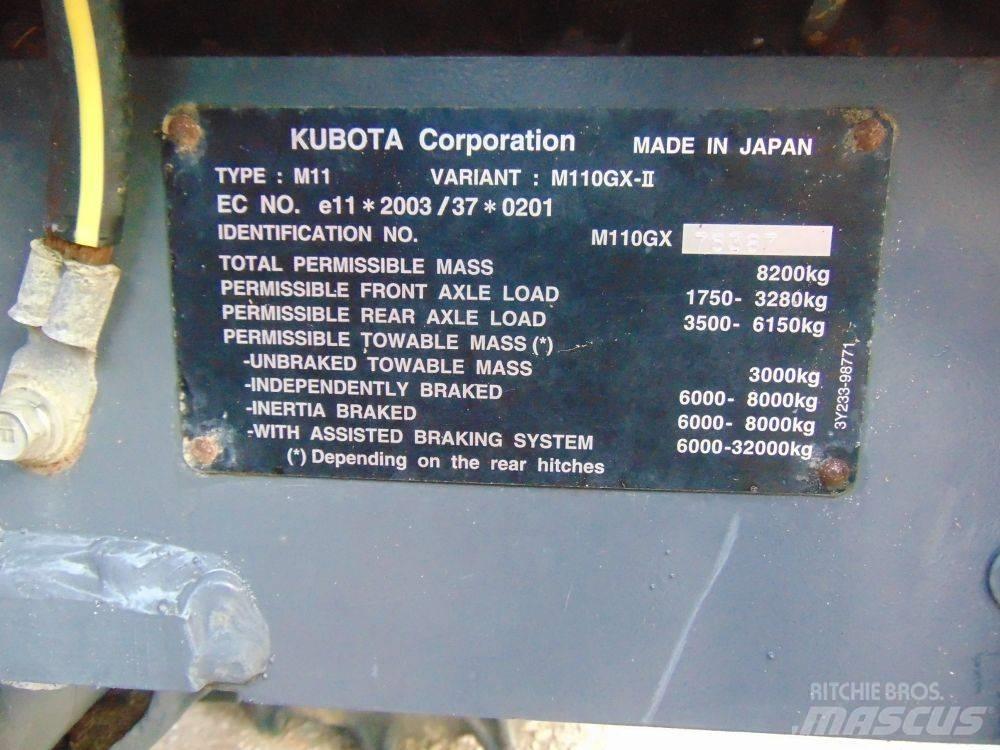 Kubota M 110 GX 拖拉机/农用车
