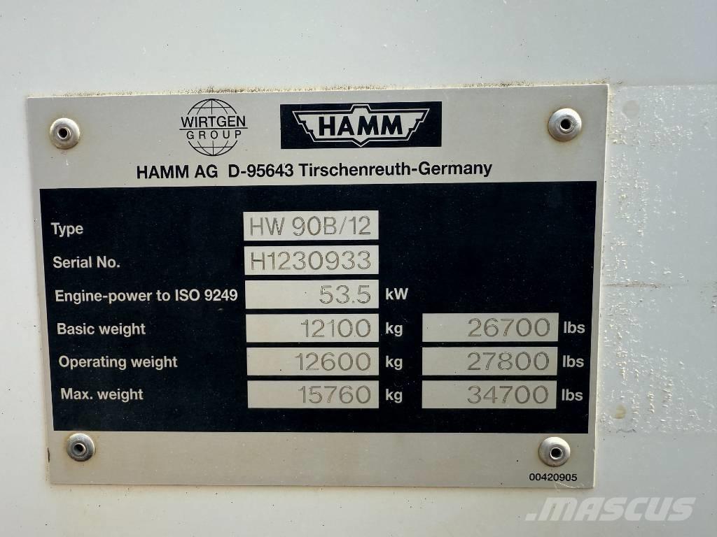 Hamm HW 90-12 双轮压路机