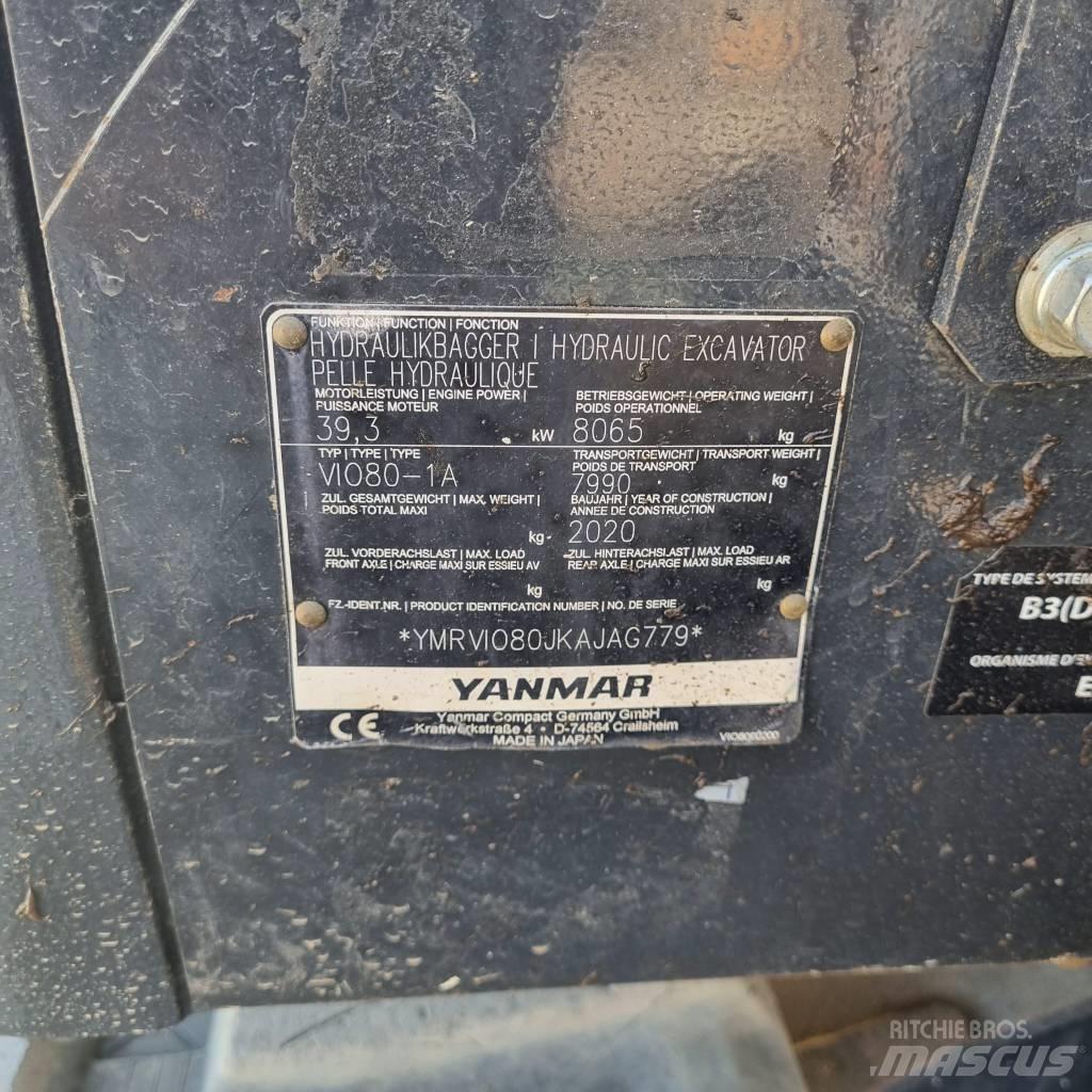 Yanmar Vio 80-1A 中型挖掘机