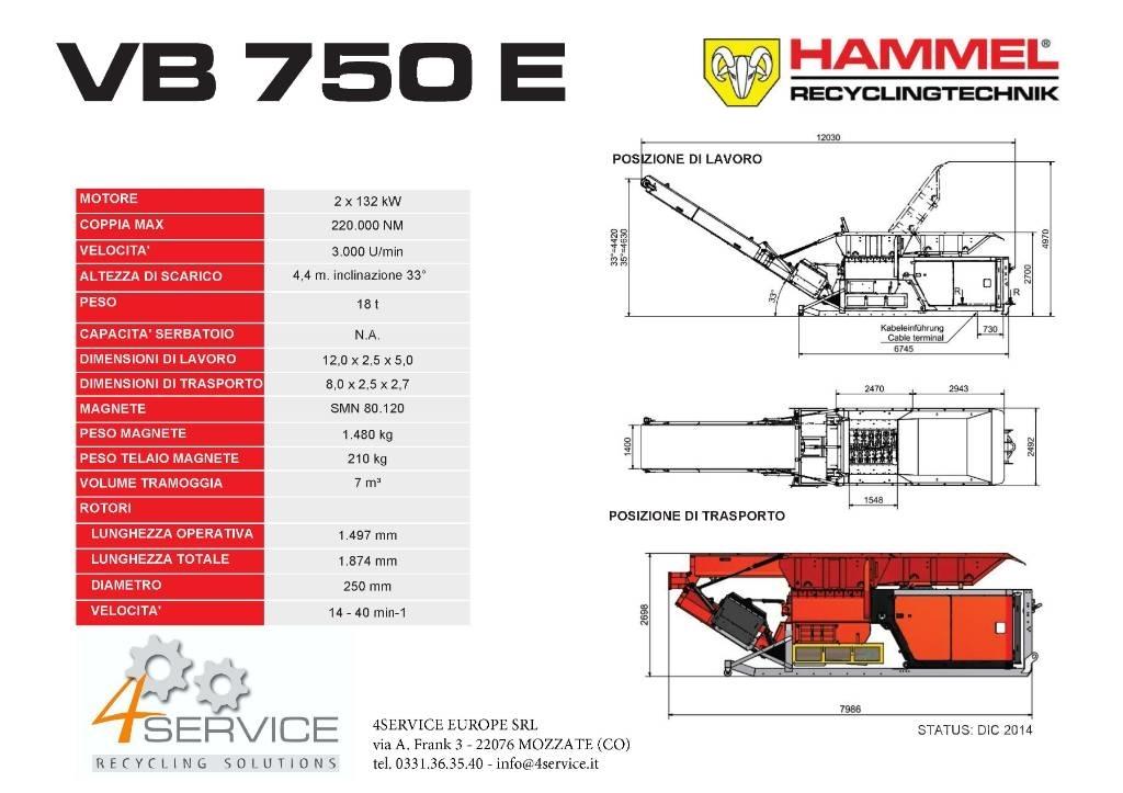 Hammel VB 750 E 废料粉碎机