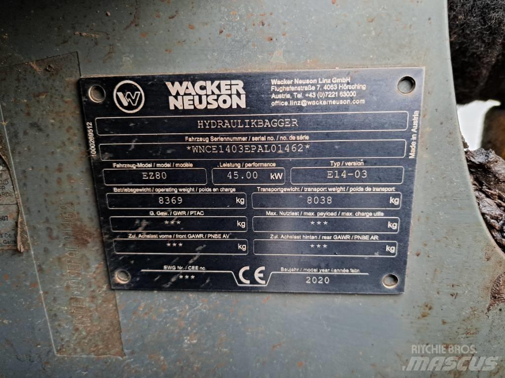 Wacker Neuson EZ80 履带挖掘机