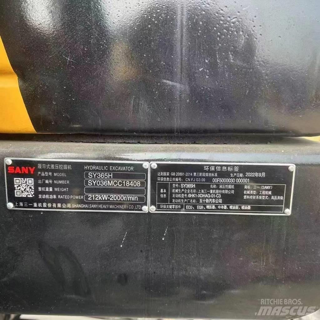Sany SY 365 H 履带挖掘机