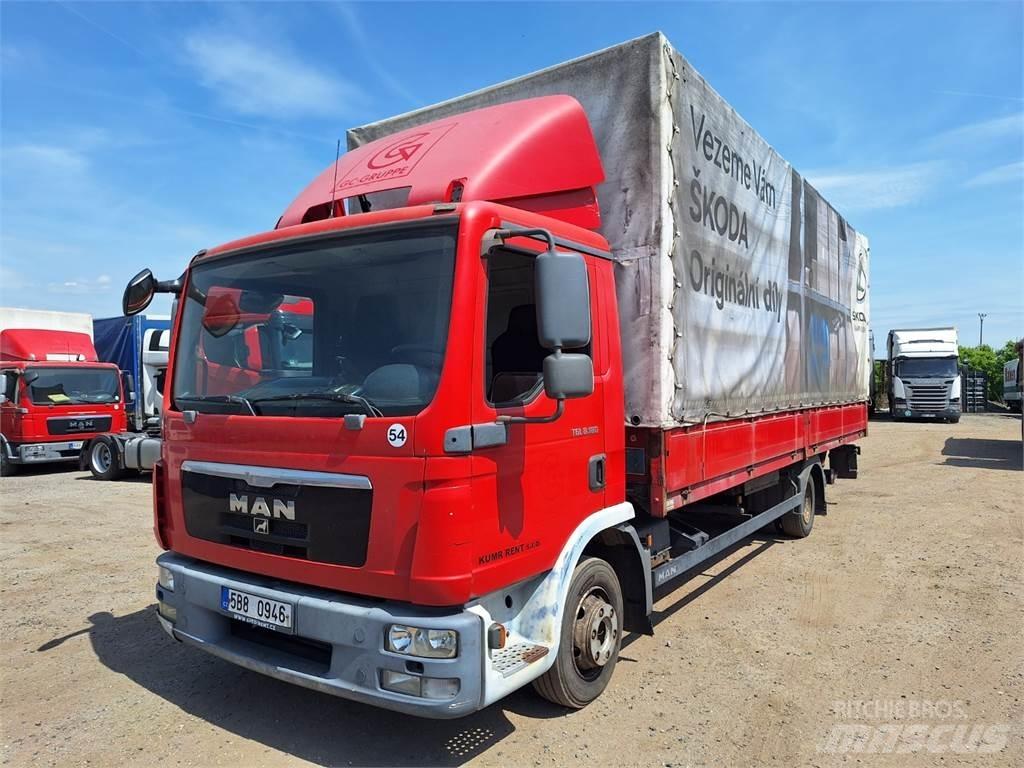 MAN TGL 8.180 平板栏板货车