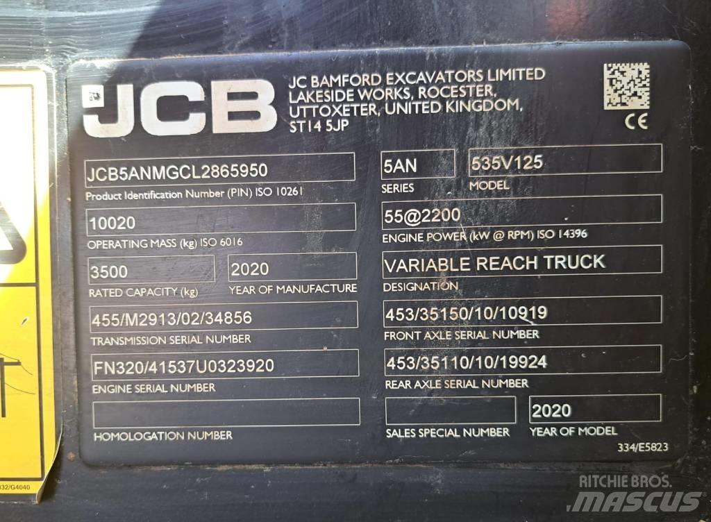 JCB 535 V 125 伸缩臂叉装车|叉装车
