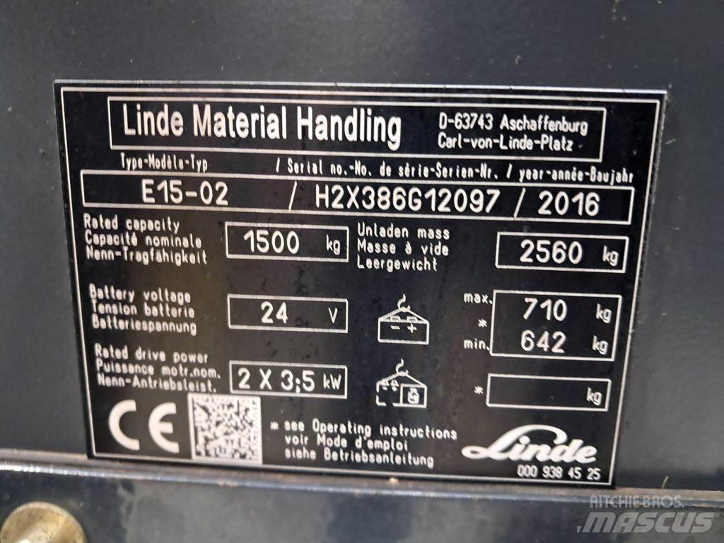 Linde E15-02 电动叉车