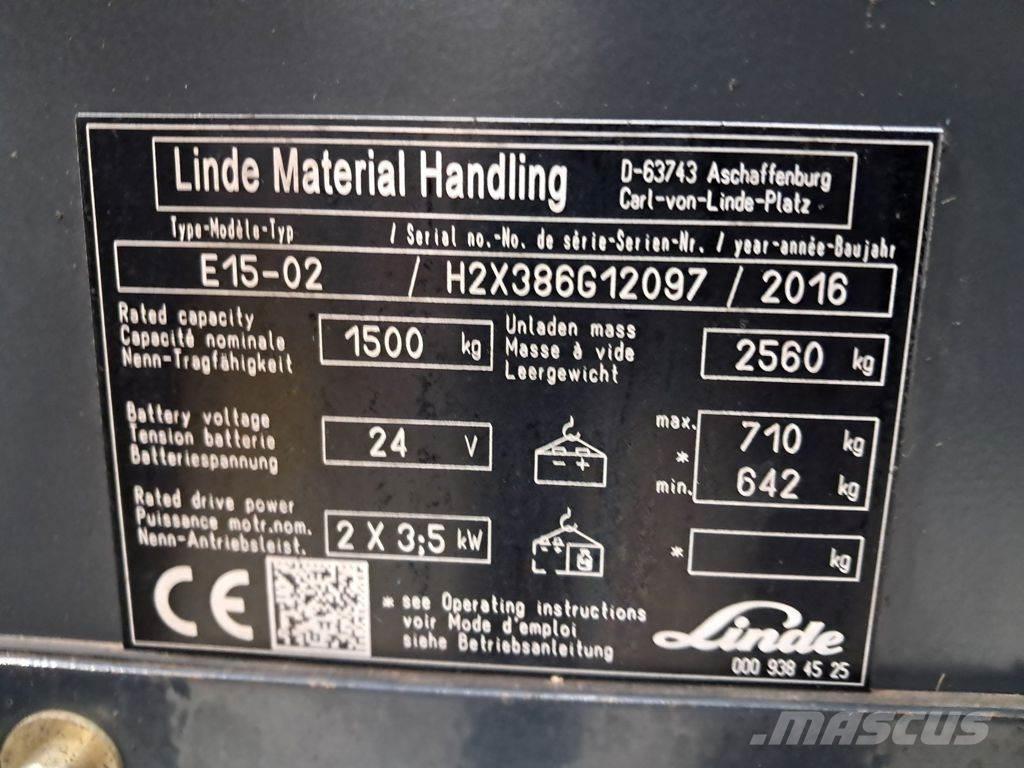 Linde E15-02 电动叉车