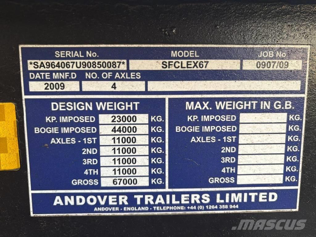 Andover SFCLEX 67 平板拖车