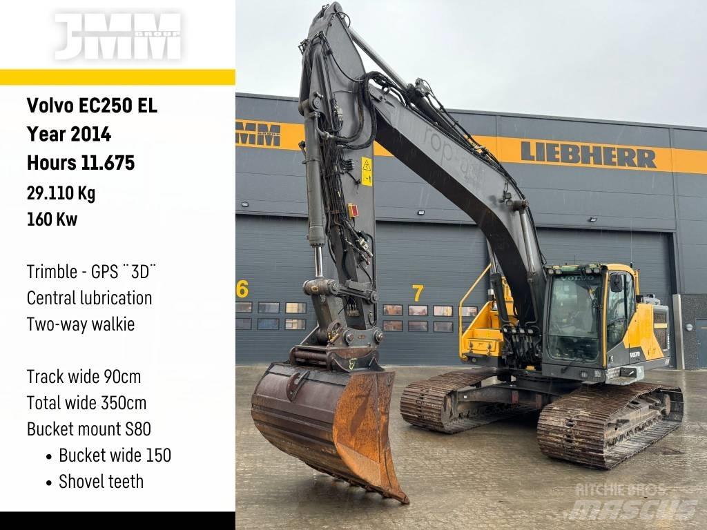 Volvo EC 250 EL 履带挖掘机